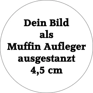 Persönlicher Muffin Aufleger in 4,5 cm